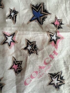 Coach Star Scarf RARE HTF